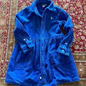 Ralph Lauren Girls velour dress 4T- excellent condition!